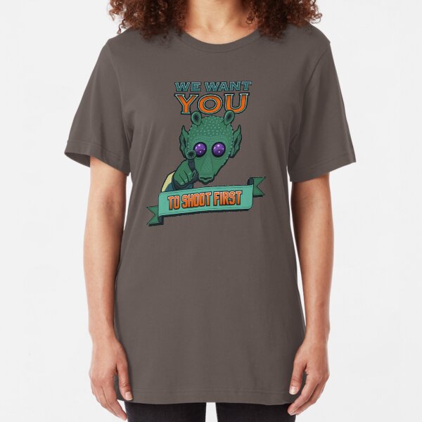 Greedo Wants You To Shoot First Slim Fit T-Shirt
