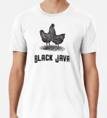 Black Java | Animal Art Men's Premium T-Shirt