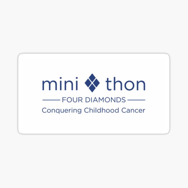 four-diamonds-mini-thon-conquering-childhood-cancer-sticker-by