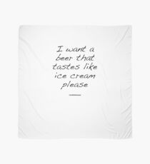 Ice Cream Beer Please Scarf