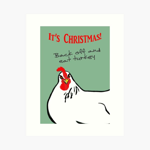 Eat Turkey Art Print