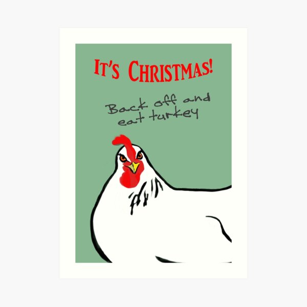 Eat Turkey Art Print