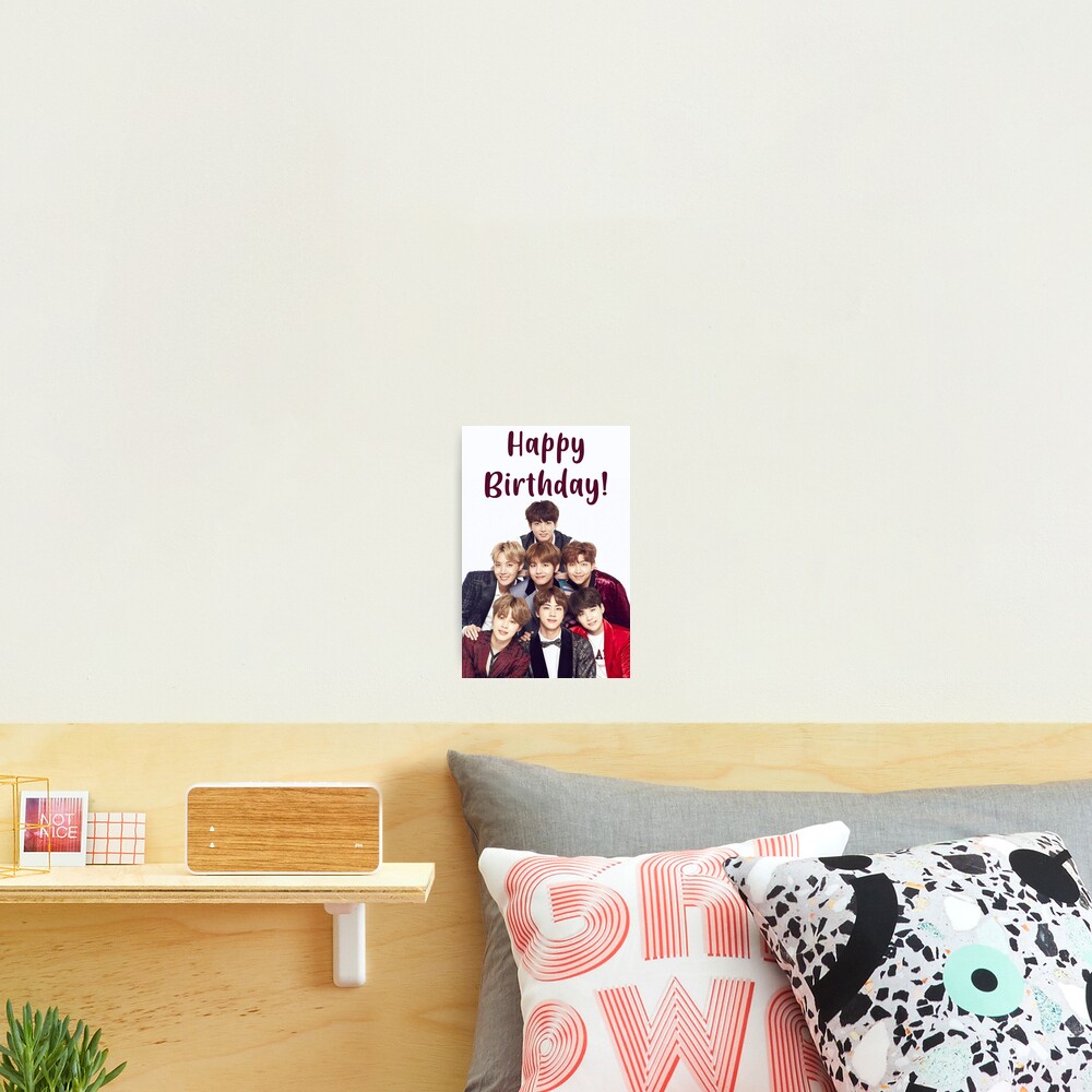 "BTS - Happy Birthday!" Photographic Print For Sale By Wwshd | Redbubble