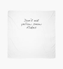 Yellow Snow Flakes Scarf