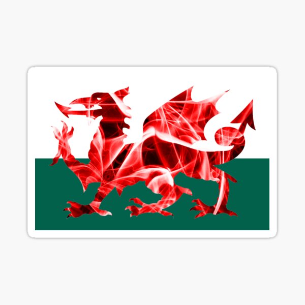 The Welsh Smoke Dragon Sticker