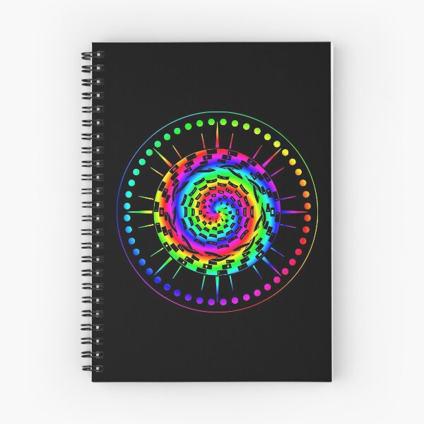Item preview, Psychedelic Rainbow Mandala or Kaleidoscope in Sixties Hippie Flower Power Colors designed and sold by FELSENSTEIN.