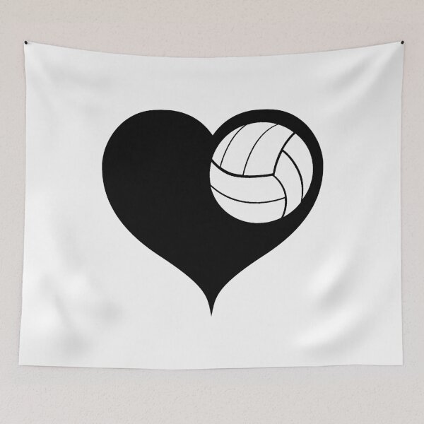 Item preview, Volleyball heart gift designed and sold by RetroFuchs.