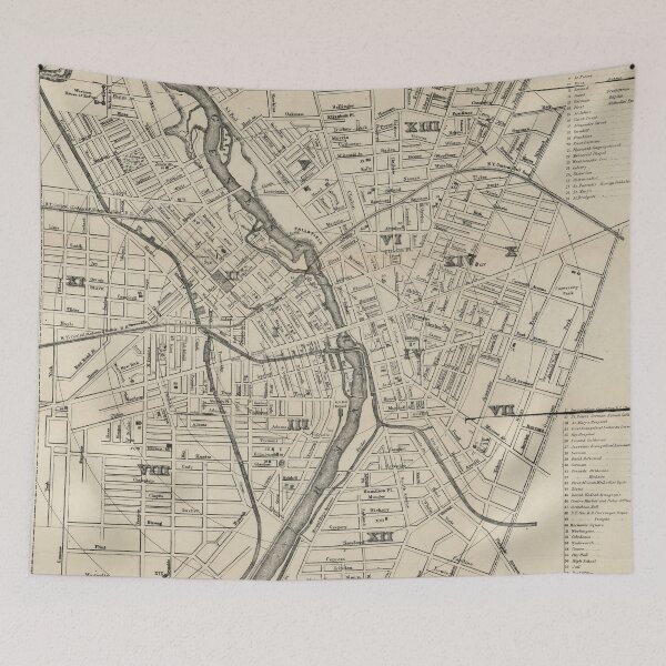 Item preview, Vintage Map of Rochester NY (1872) designed and sold by BravuraMedia.