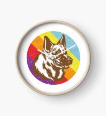 German shepherd dog Clock