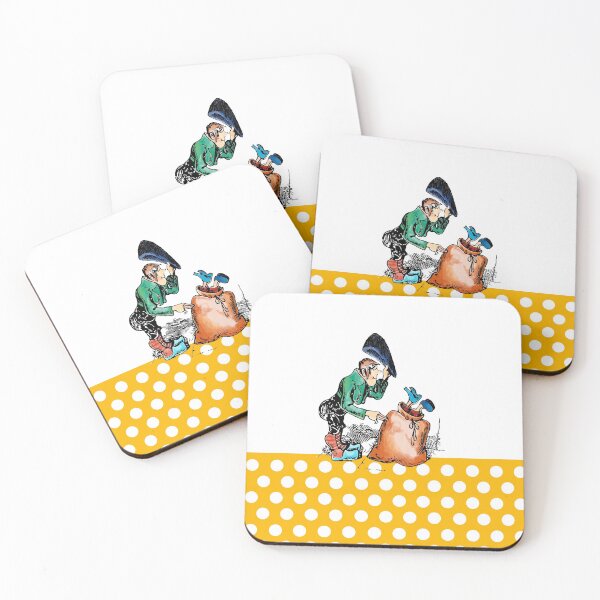 Item preview,  that Max and Moritz can no longer do any damage.
The design by Mallybeau Mauswohn shows Bauer Mecke on a yellow polka dot pattern.
I look forward to your visit to my Redbubble shop at mauswohn.redbubble.com
Here you will find creative works of art designed and sold by Mauswohn.