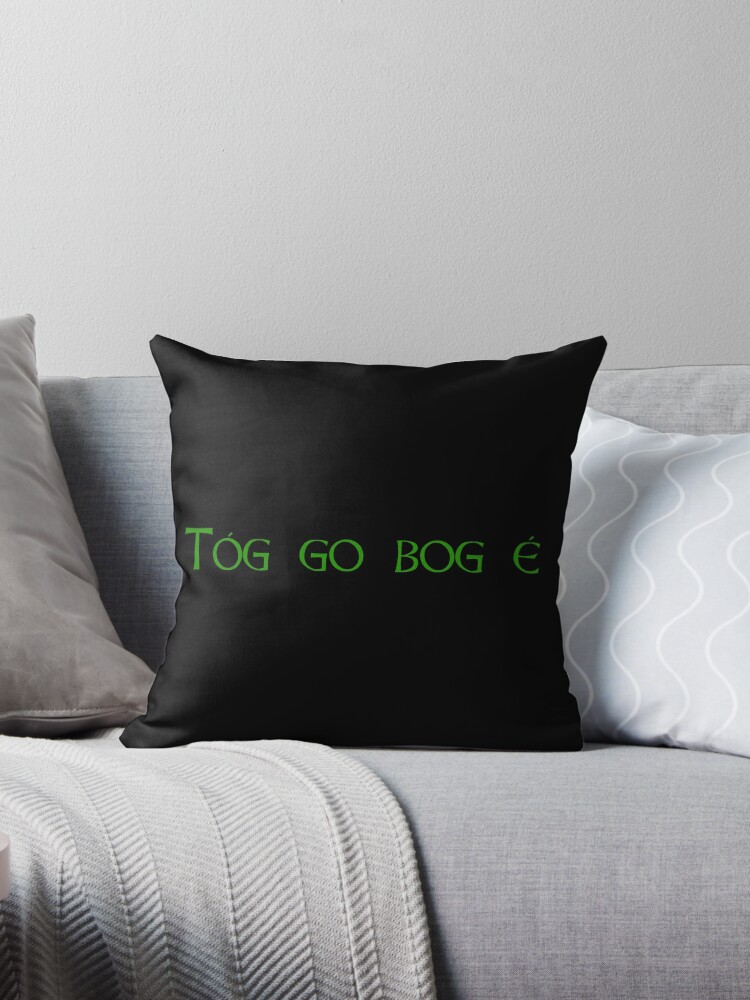 Tog Go Bog E Throw Pillow By Delfmeunier Redbubble