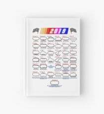 Spielplan Nascar Cup Series 2019 weiß Notizbuch