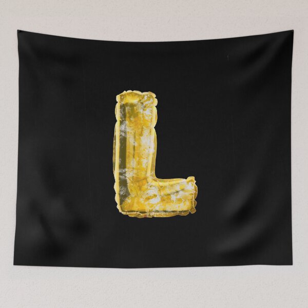 Item preview, Letter L - Alphabet / Gold Balloons Painting designed and sold by fritzlang.