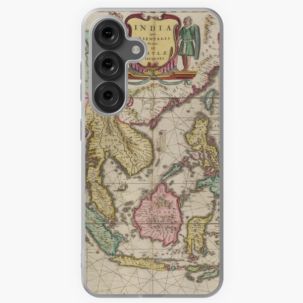 Item preview, Vintage Map of Indonesia (1665) designed and sold by BravuraMedia.