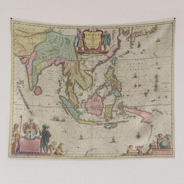 Item preview, Vintage Map of Indonesia (1665) designed and sold by BravuraMedia.