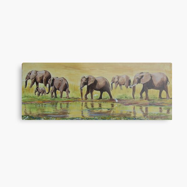 Ele's walking. Metal Print