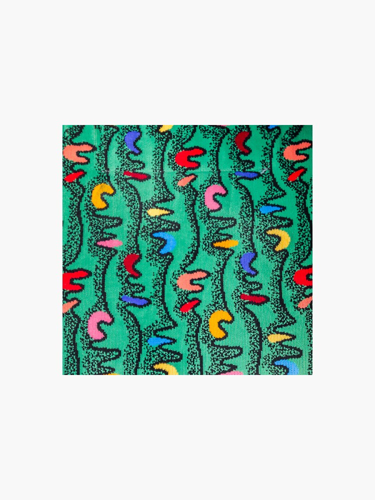 "Bus seat pattern retro public bus 90s artsy" Sticker by Snatac Redbubble