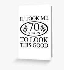 Lustiger 70. Geburtstag Grußkarte