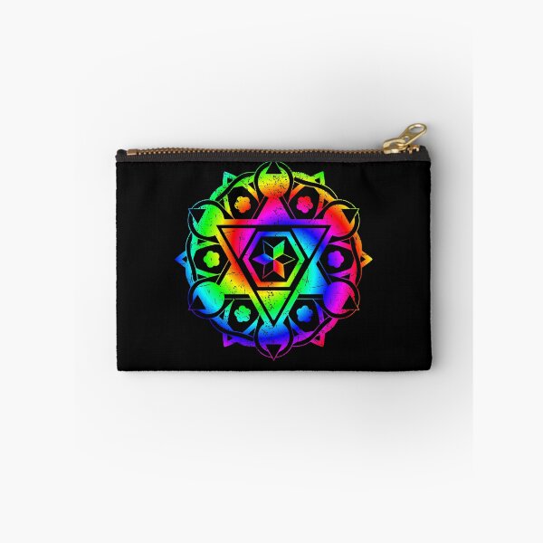 Item preview, Psychedelic Rainbow Mandala or Kaleidoscope in Sixties Hippie Flower Power Colors designed and sold by FELSENSTEIN.