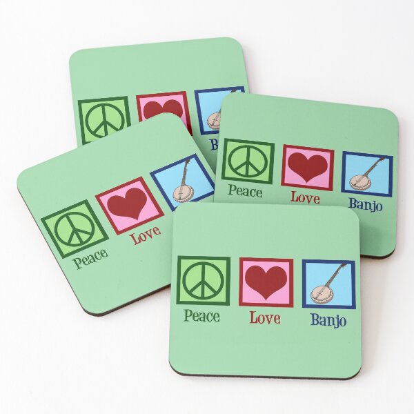 Item preview, Peace Love Banjo designed and sold by Epic Love Designs.