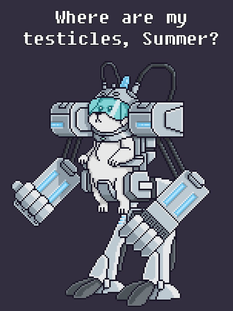 Where Are My Testicles - Mecha Snuffles - Rick and Morty by Doomgriever
