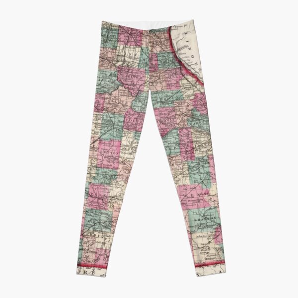 Vintage Map of Missouri (1873) Leggings