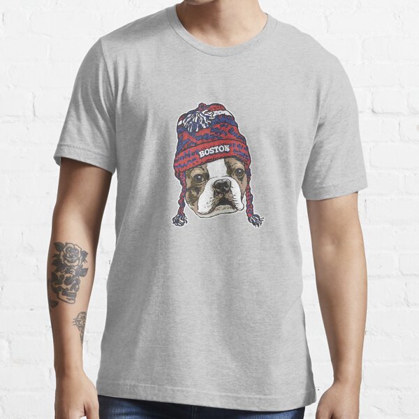 Boston Sports Terrier Red Beanie Essential T-Shirt