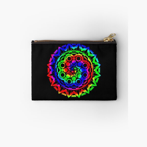 Item preview, Psychedelic Rainbow Mandala or Kaleidoscope in Sixties Hippie Flower Power Colors designed and sold by FELSENSTEIN.