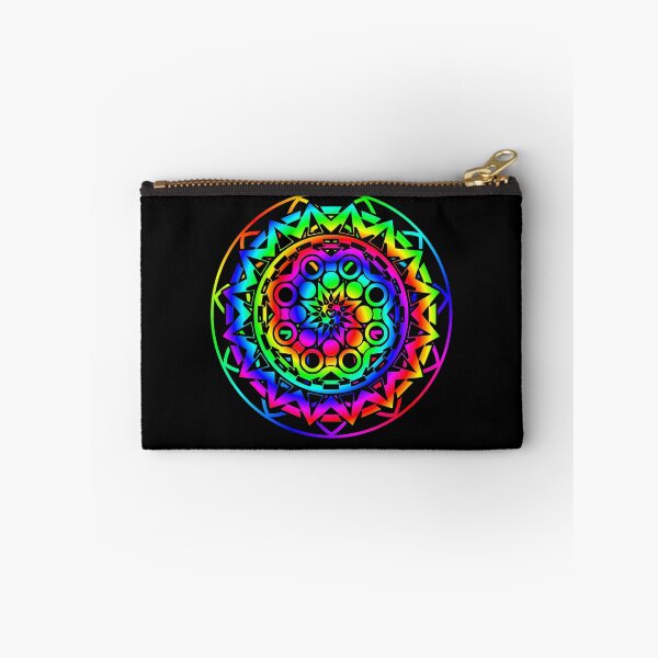 Item preview, Psychedelic Rainbow Mandala or Kaleidoscope in Sixties Hippie Flower Power Colors designed and sold by FELSENSTEIN.