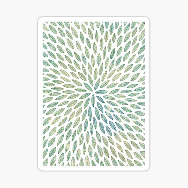 Feuilles vertes Sticker