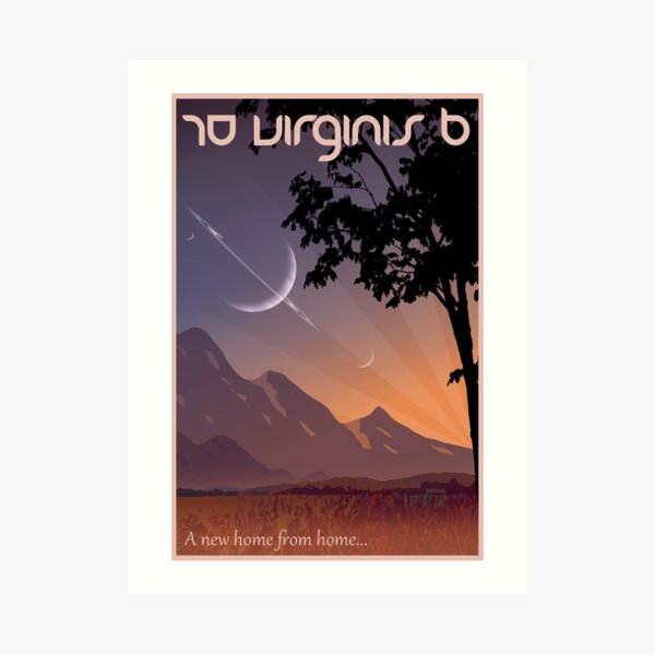Space Travel Poster 70 Virginis B Art Print
