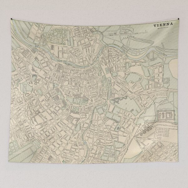 Item preview, Vintage Map of Vienna Austria (1901) designed and sold by BravuraMedia.