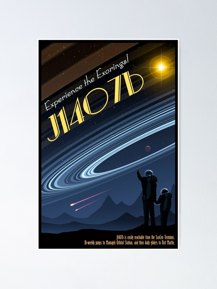 Alternate view of Space Travel Poster J1407b Poster
