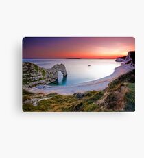 Durdle Door Sunset Canvas Print