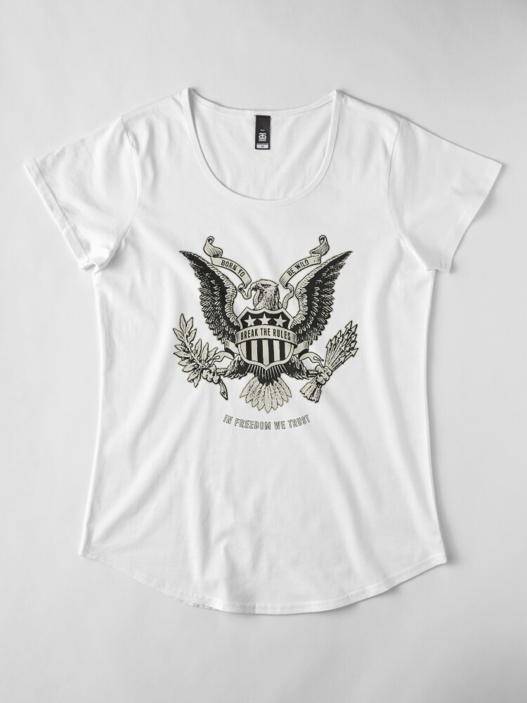 T-shirt premium échancré ''Freedom' : autre vue