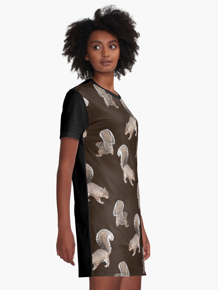 Alternate view of Squirreling Graphic T-Shirt Dress