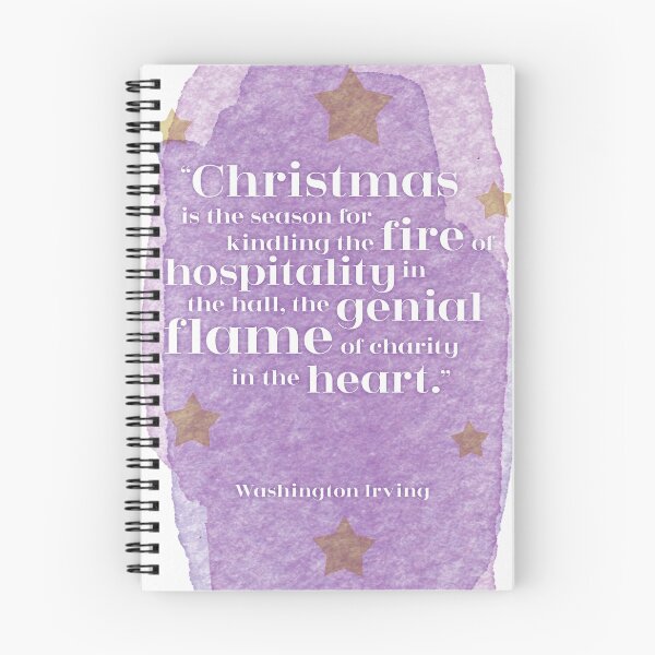 Item preview, Literary Christmas Card, Washington Irving, Christmas Quote, designed and sold by fatchairprint.