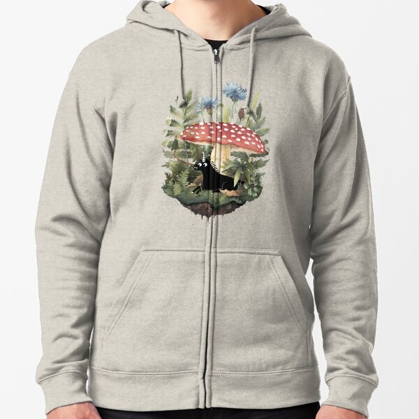 Tiny Unicorn Zipped Hoodie