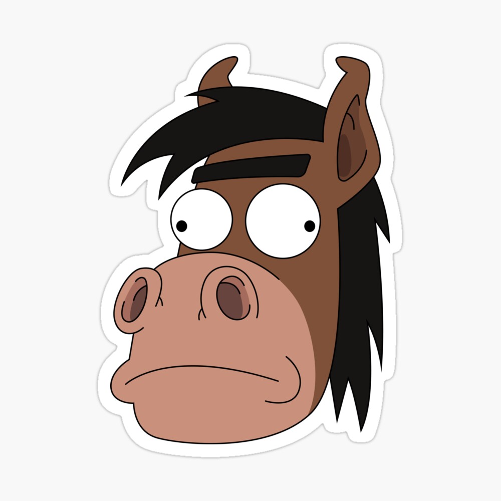 Horse Head Cartoon Kids T Shirt By Dernerd Redbubble