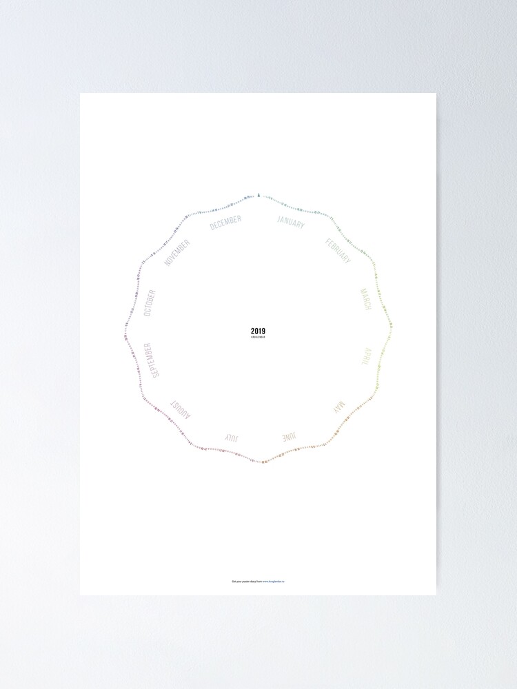 Alternate view of Kruglendar — the diary poster Poster