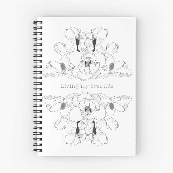 Item preview, Living My Best Life Magnolia Botanical Drawing designed and sold by Audrey Fleury.