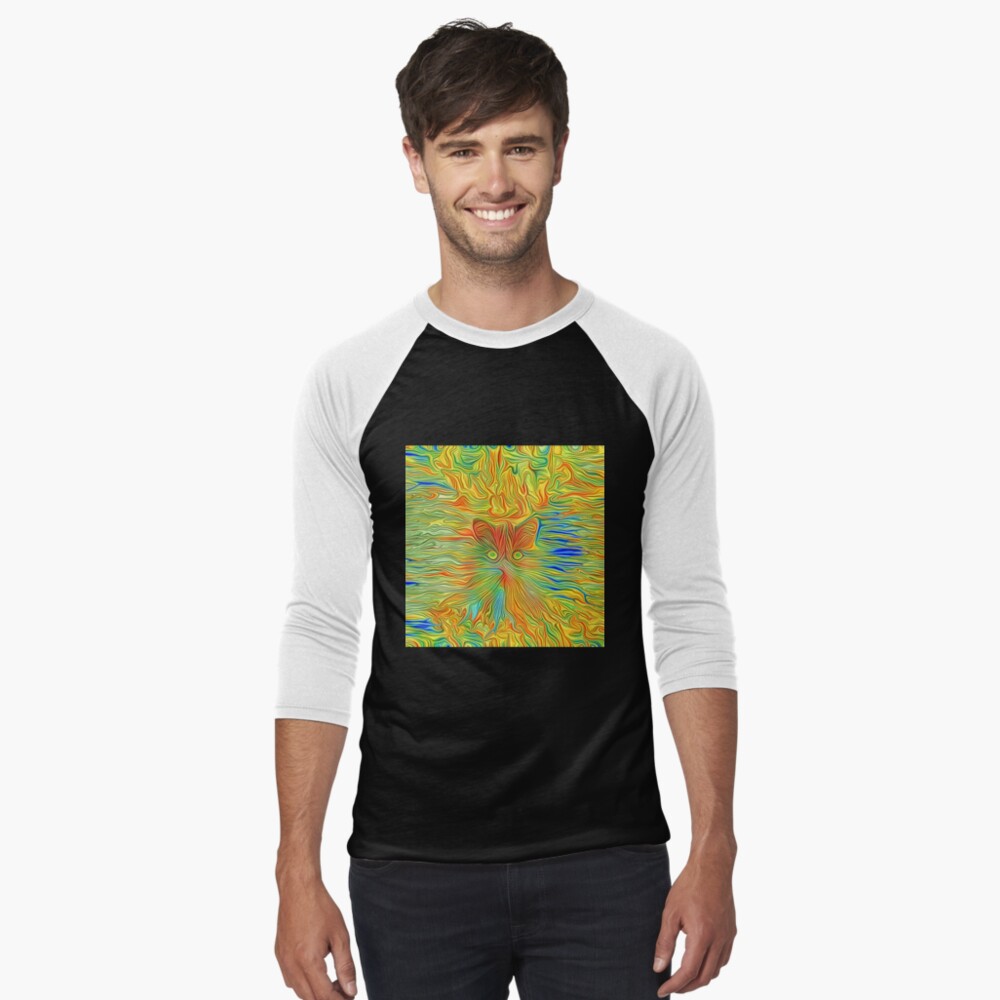 Item preview, Baseball ¾ Sleeve T-Shirt designed and sold by blackhalt.