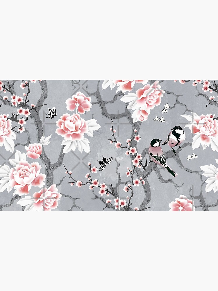 Pájaros Chinoiserie En Gris de adenaJ
