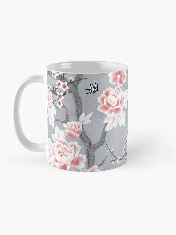 Vista alternativa de Taza Pájaros Chinoiserie En Gris