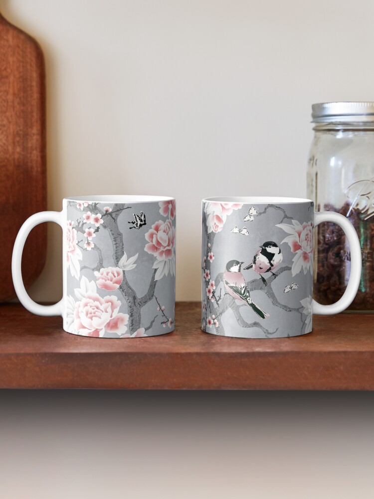 Vista alternativa de Taza Pájaros Chinoiserie En Gris