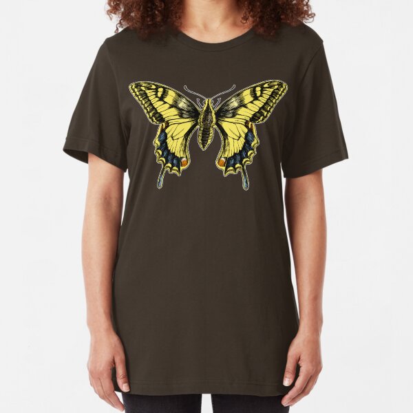 Swallowtail for dark shirts Slim Fit T-Shirt