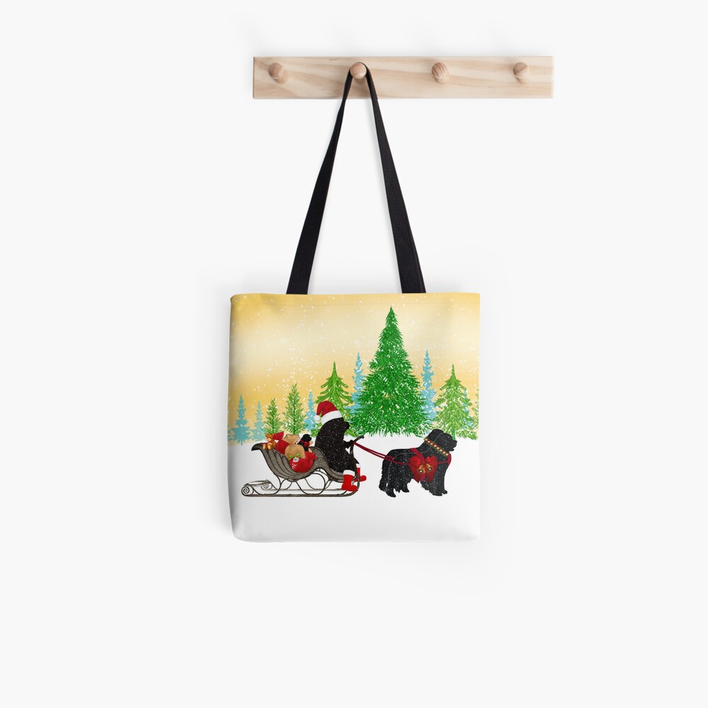 Newfoundland Dog Christmas! Tote Bag