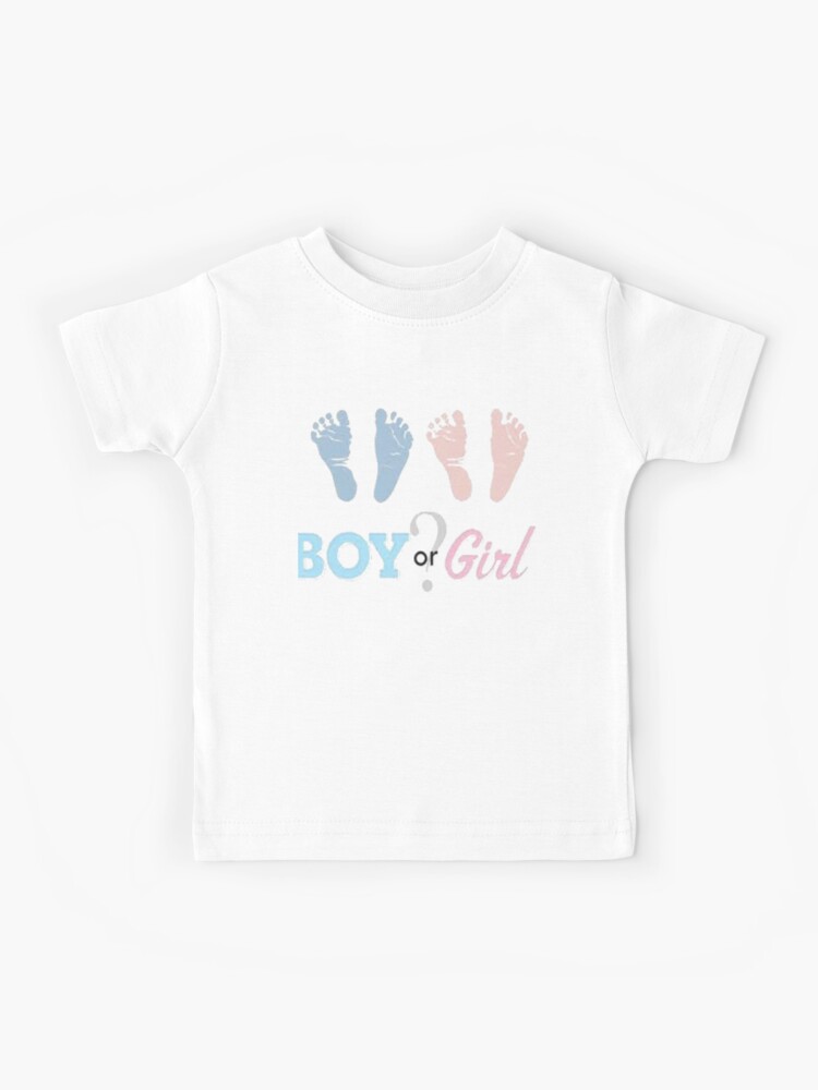 "Boy Or Girl Baby Shower Gender Reveal " Kids TShirt for Sale by