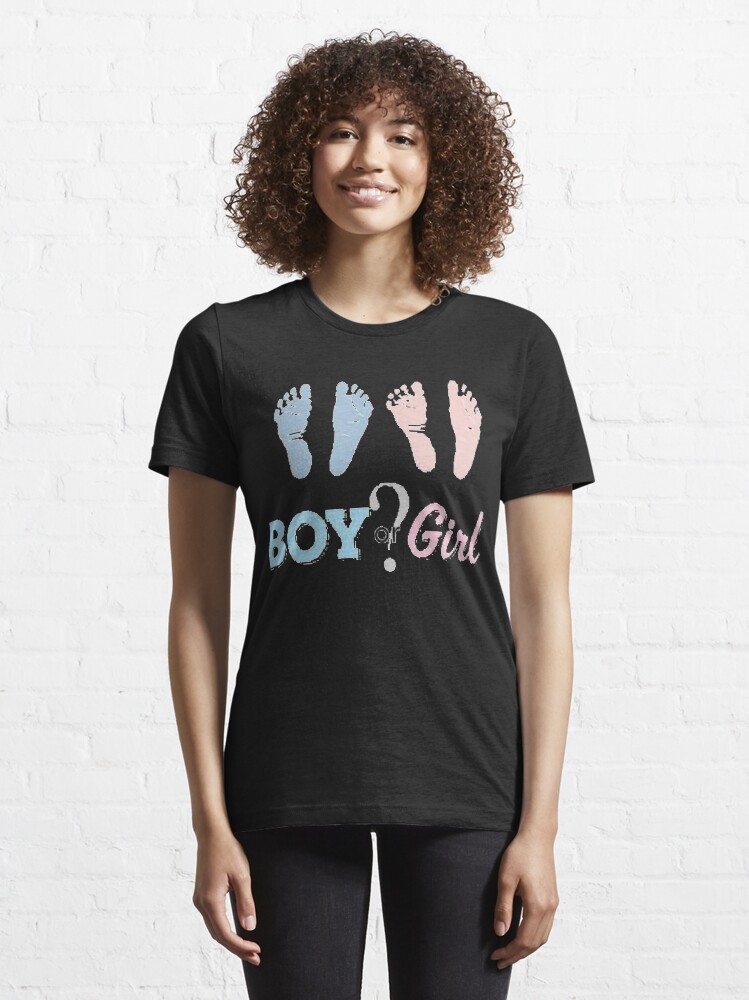"Boy Or Girl Baby Shower Gender Reveal " Tshirt for Sale by heidiza