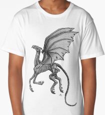 Thestral #2 with Gray Background Long T-Shirt